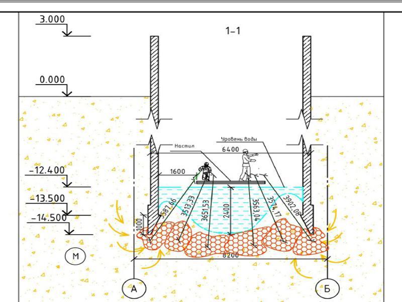 Подъем плит